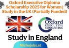 Oxford Executive Diploma Scholarship for Women 2025